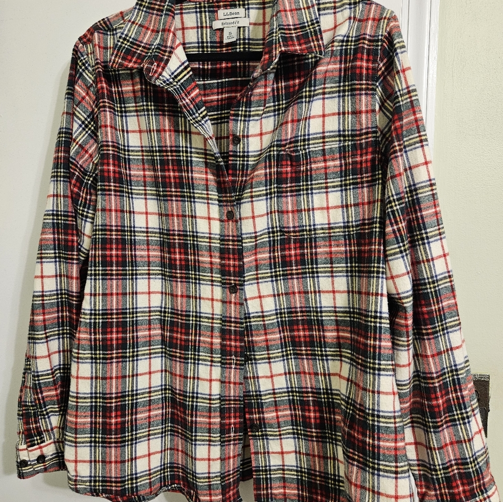 LL Bean Flannel Button Down